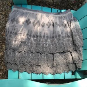 Garnet Hill Lace Skirt